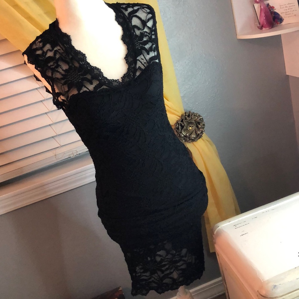 Sexy black dress